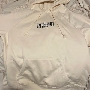 taylor swift eras tour beige oversized hoodie (small)